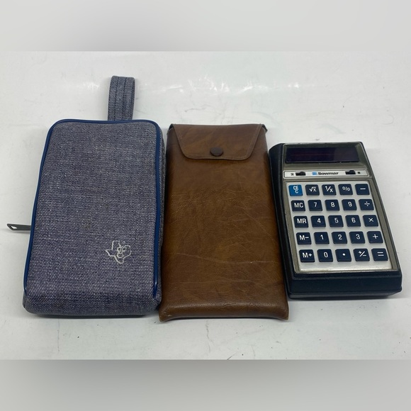 VINTAGE CALCULATOR LOT OF 3 TEXAS INSTRUMENTS, BOWMAR, & LITRONIX - Picture 10 of 11